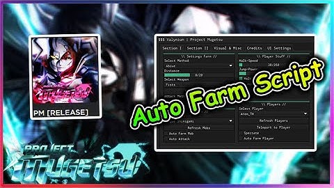 [NEW} Roblox Project Mugetsu Script - Auto Farm GUI & More