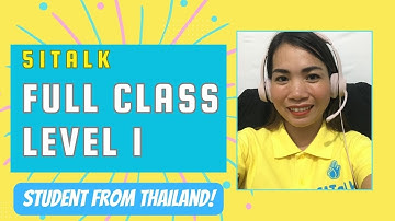 51Talk Full Class: Actual Demo | Student from Thailand | Level 1