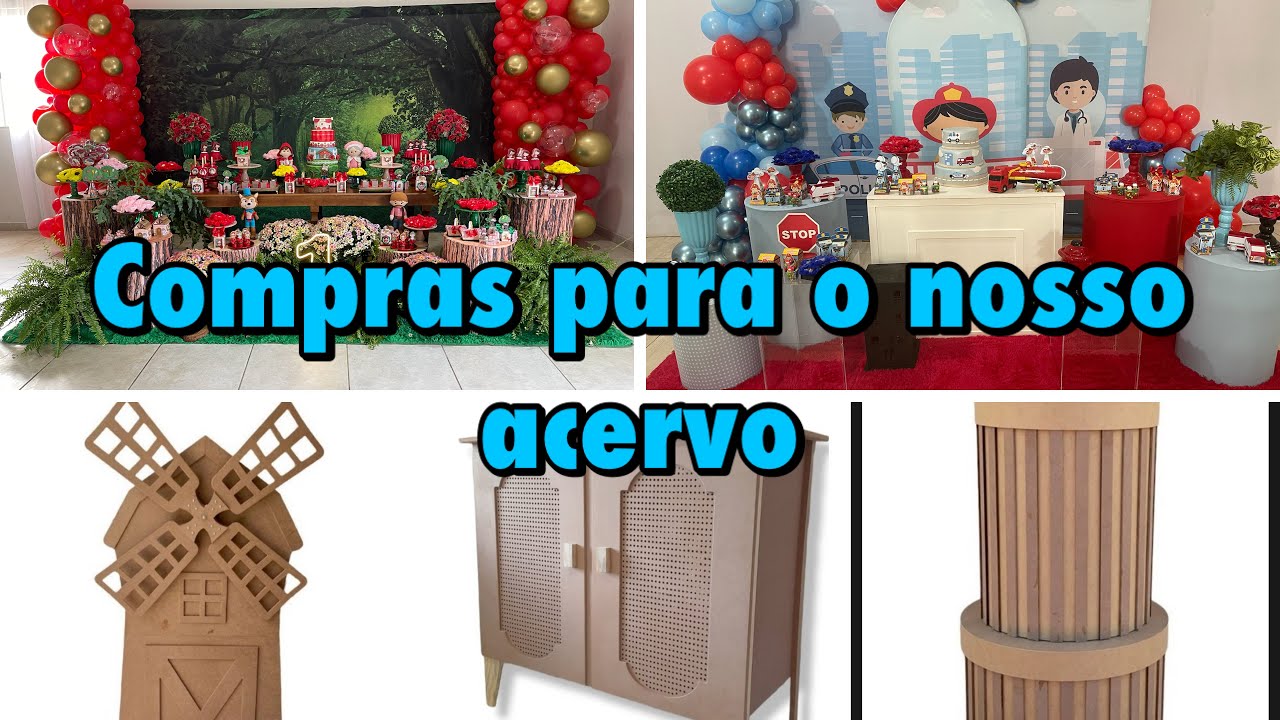 Montagem de festa / Compras para o acervo