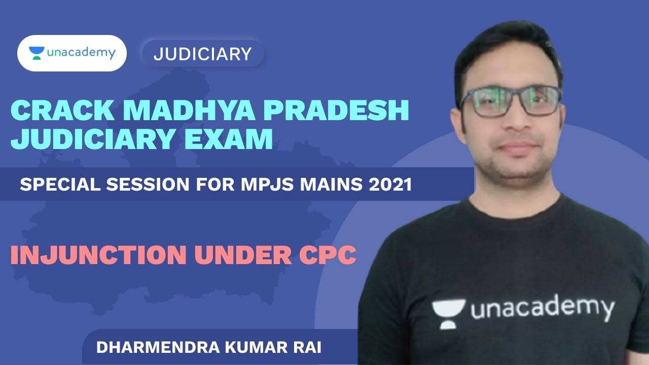 Injunction Under CPC | MPJS Mains 2021 | Dharmendra Kumar Rai