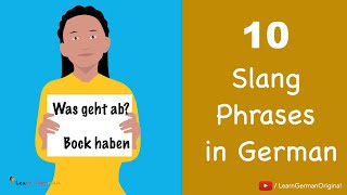 Use these Phrases to sound like a native | 10 Slang Phrases in German | Learn German | B1-C1