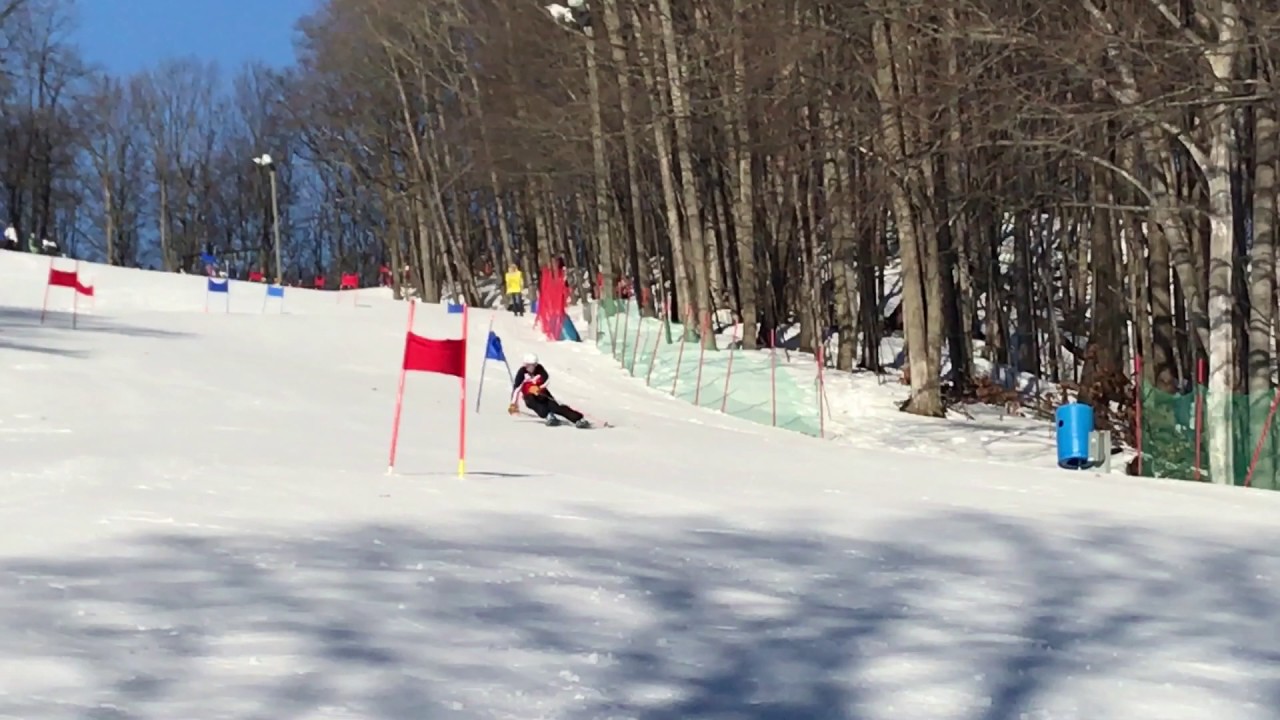 Doug Lewis races GS on Swede at Hickory Hills, Traverse City Michigan