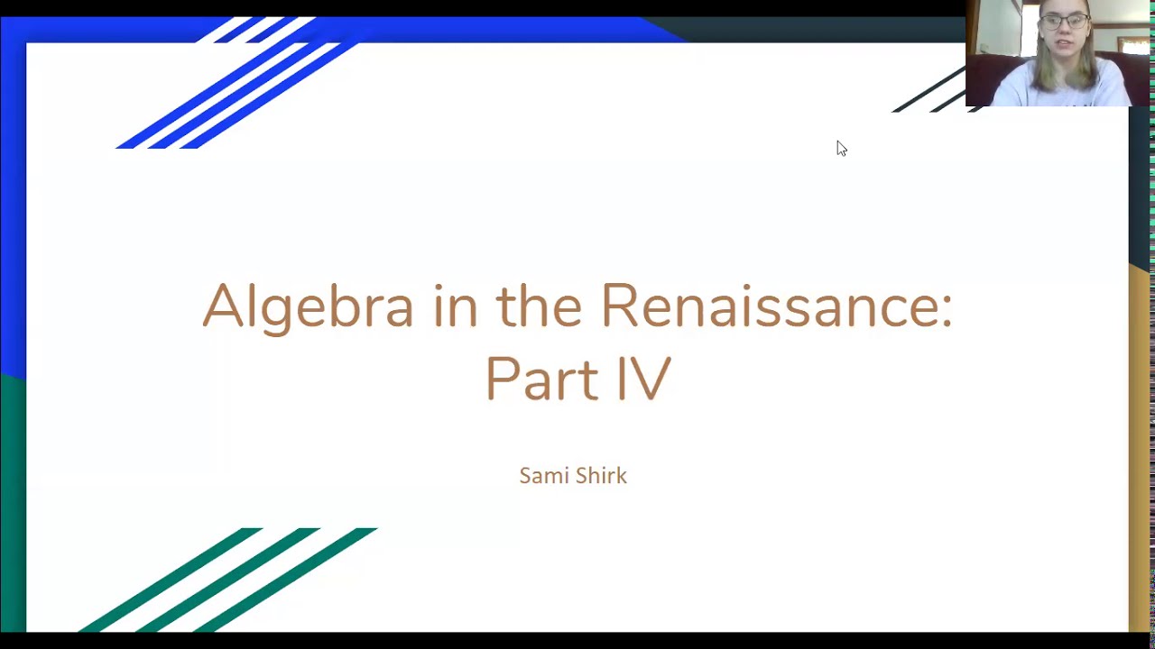 Algebra in the Renaissance IV Rafael Bombelli, Francois Viete and Simon Stevin