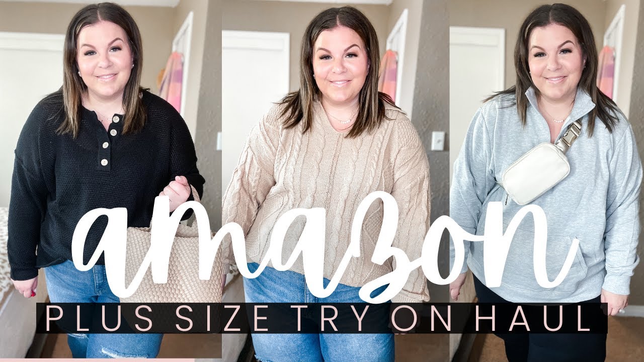 Amazon PLUS SIZE Try On Haul ➡️ You'll Actually Want to Wear These! + Cute Boots for WIDE FEET