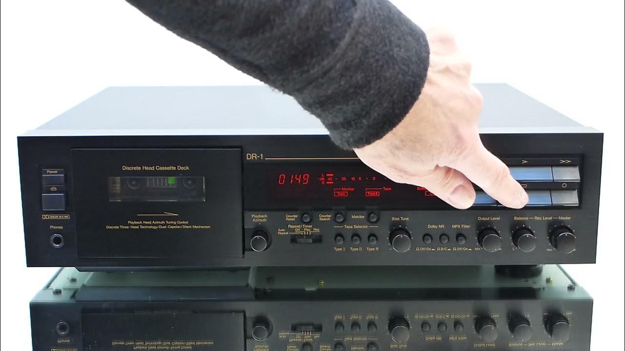 Nakamichi DR1 Discrete Head Cassette Deck with manual adjustable