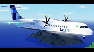Aero X II - Pouso em Fernando de Noronha (ATR-72-600 Azul) - 4K