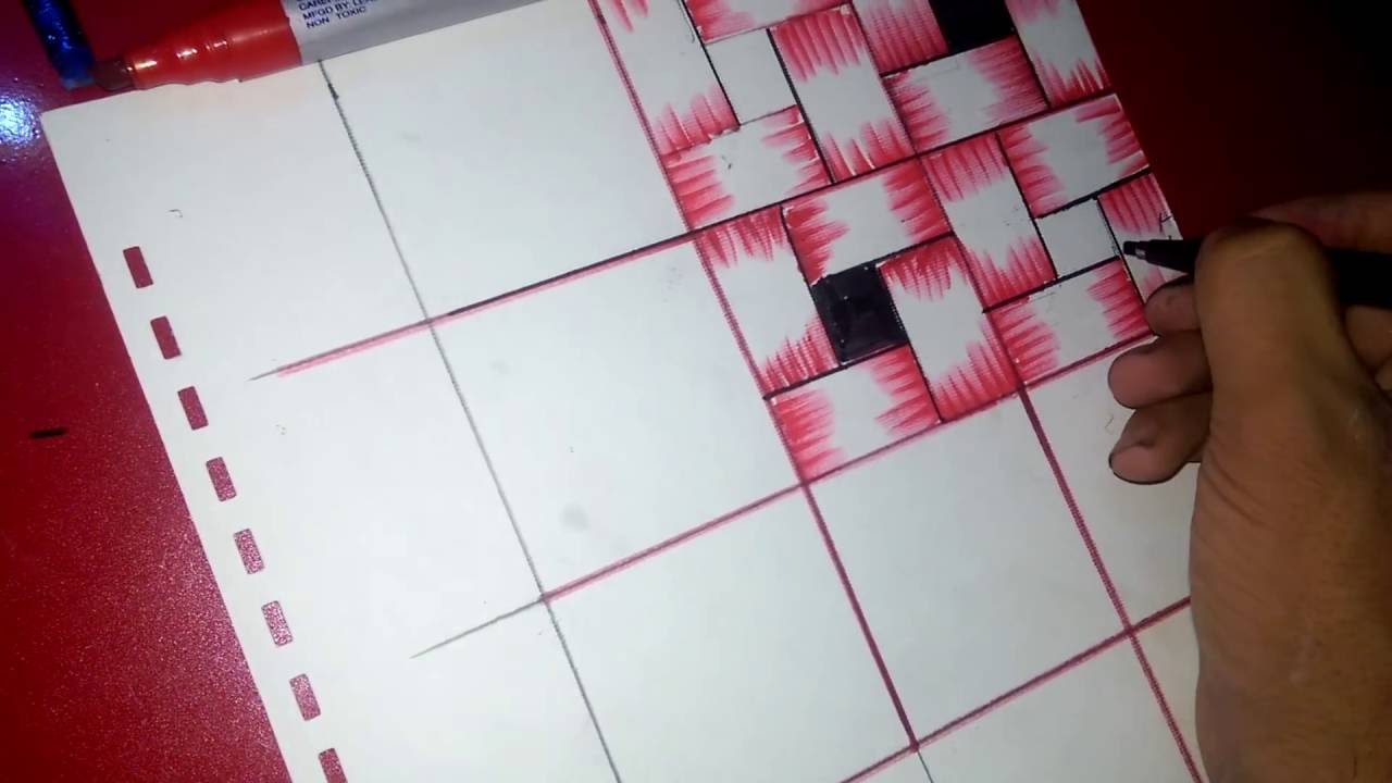 كيفية رسم جنب 3d مربعات لبس رسمي