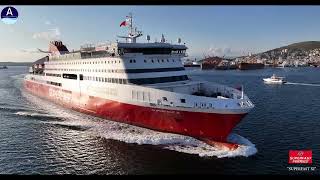 “SUPERFAST XI” #SuperfastFerries - Απόπλους από την ναυπηγοεπισκευαστική ζώνη Περάματος (22/3/2023)