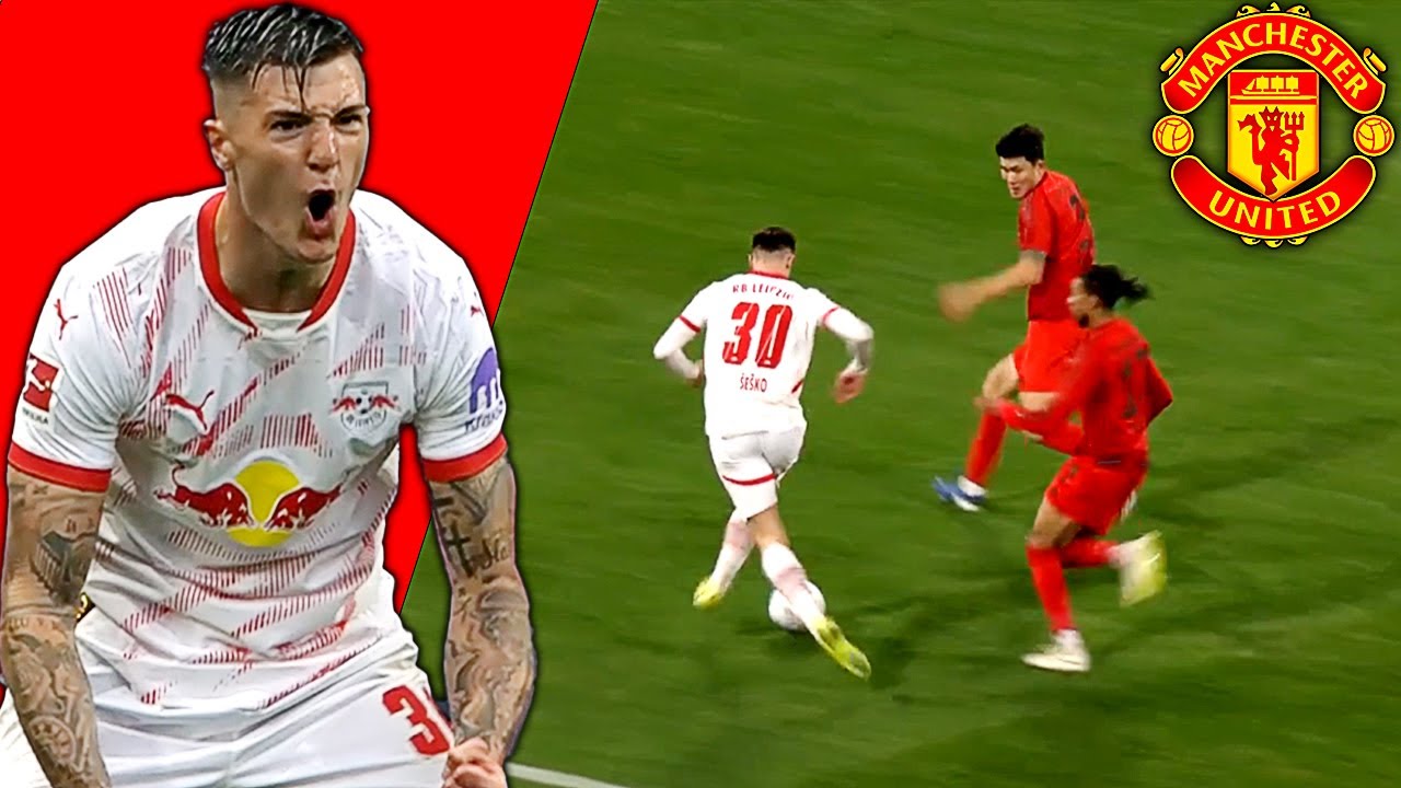 Benjamin Sesko vs Bayern Munich | All Skills | Welcome To Manchester United 🔴
