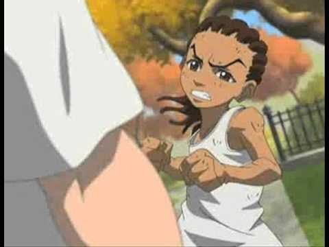 Riley, butch, the, boondocks, fight, blood, metaphor, great, awesome, freem...