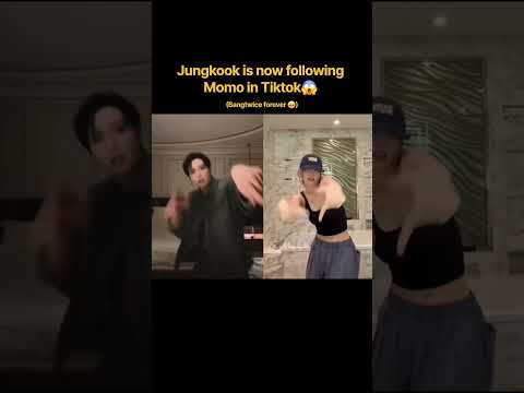 Jungkook Followed Momo on Tiktok 😱 #twice #bts #jungkook #twicemomo #bangtwice #tiktok
