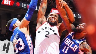 Kawhi Leonard Dunks Over Two Defenders - Game 5 | 76ers vs Raptors | 2019 NBA Playoffs