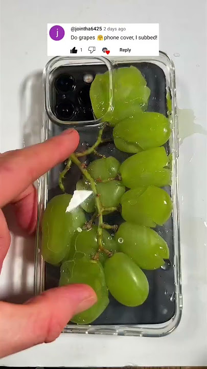 I made a GRAPES 🍇 Phone Case!