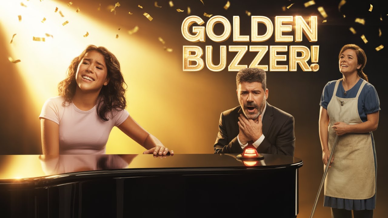 “A Cleaner’s Daughter Shocked AGT! Simon Cowell Rushed Back to Hear Her Magical Piano Story”