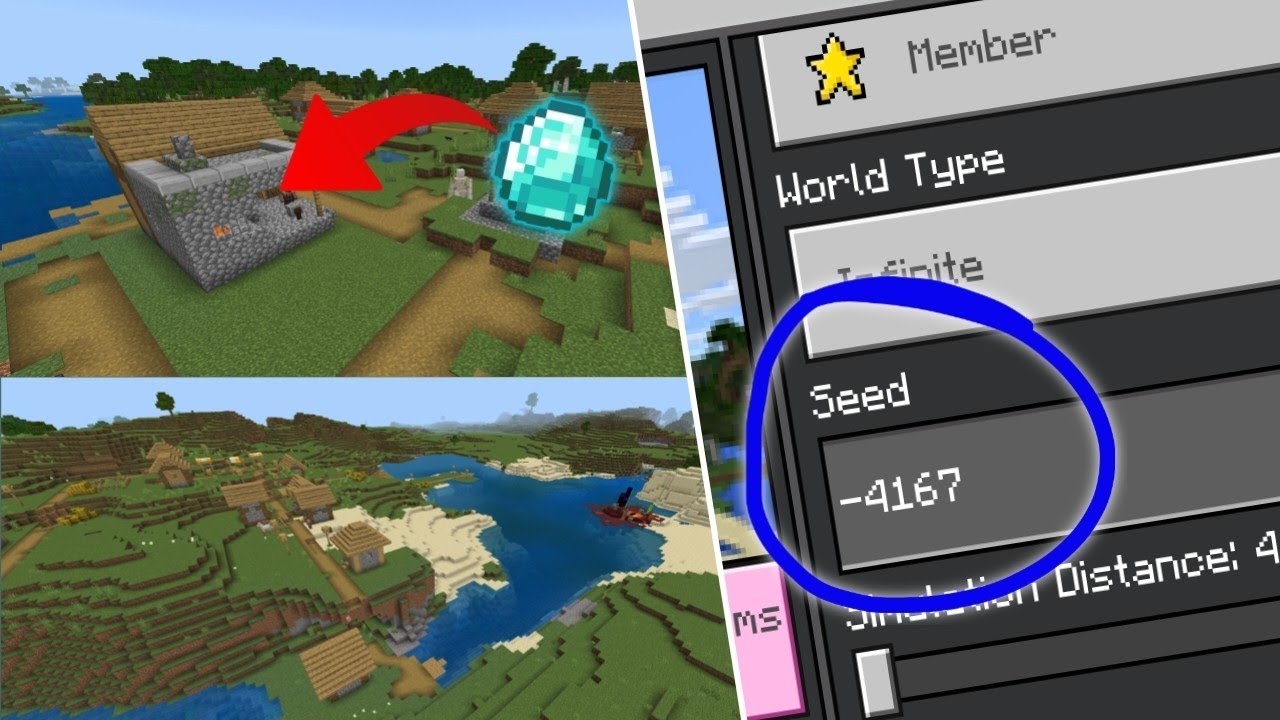 Minecraft 2 Plains Villages Seed - YouTube
