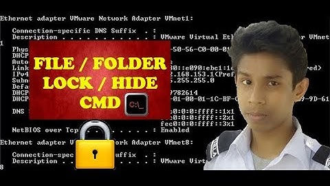 How to Hide private Files & Folder safely with "CMD" ( Command Prompt )