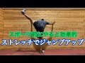スポーツ前のストレッチ (動的ストレッチ)