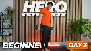Beginner Dumbbell Workshop: Arms & Core Training | Hero Base Camp Day 3