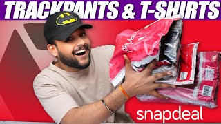 BEST TRACK PANTS & T-SHIRTS UNDER 500 on SNAPDEAL 🔥  Haul Review 2023 | ONE CHANCE screenshot 5