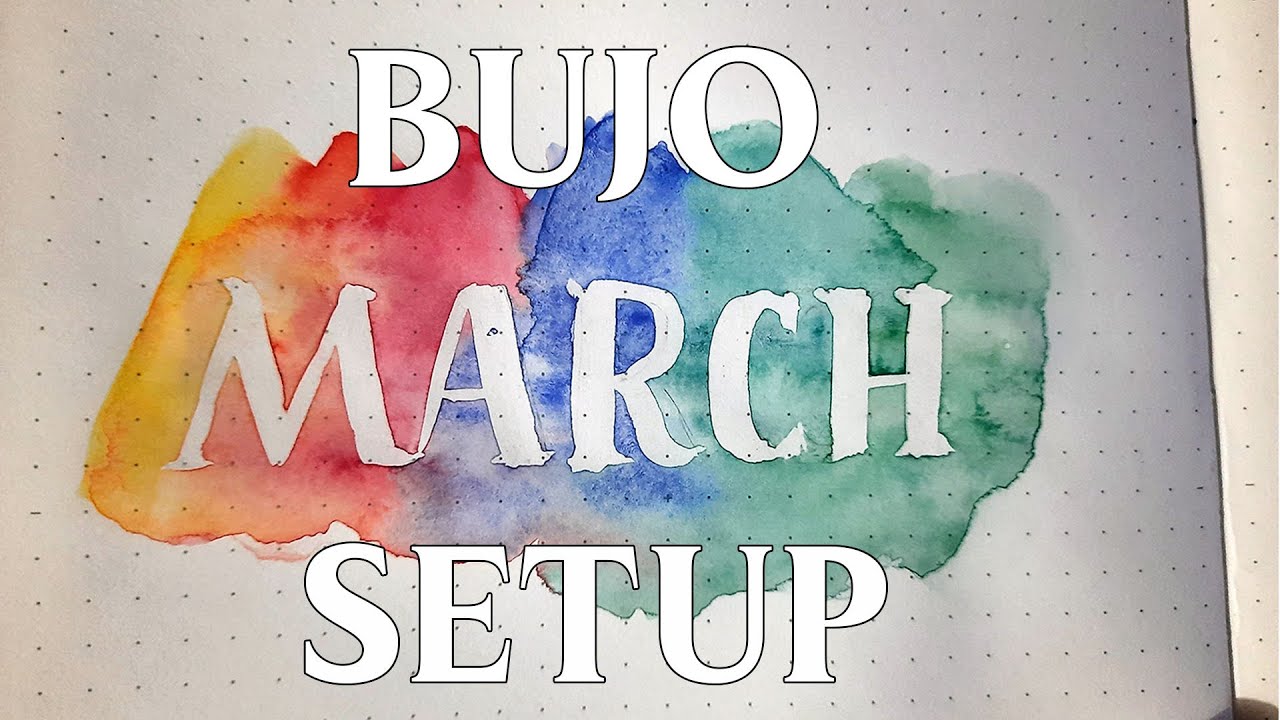 March Bullet journal setup