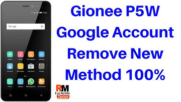 Gionee P5W Google Account Remove New Method