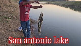 San antonio lake pesca de crappie fish 🐟🐟🎣🎣