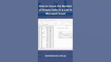 [Easy Tutorial] Count the Number of Empty Cells in a List in MS Excel