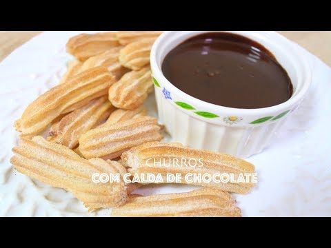Vídeo: Como Fazer Churros Com Calda De Chocolate