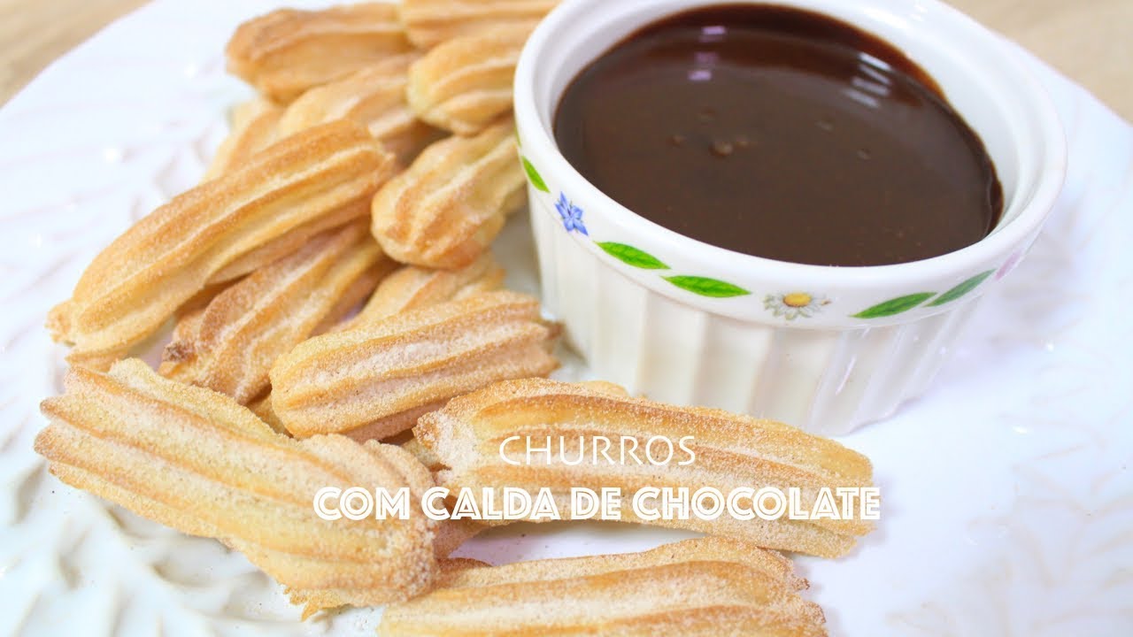 CHURROS SUPER CROCANTE COM CALDA DE CHOCOLATE 494 - RECEITAS DA MUSSINHA