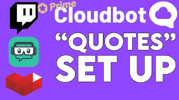 💬 Add Quotes To Your Stream // Cloudbot From Streamlabs Online