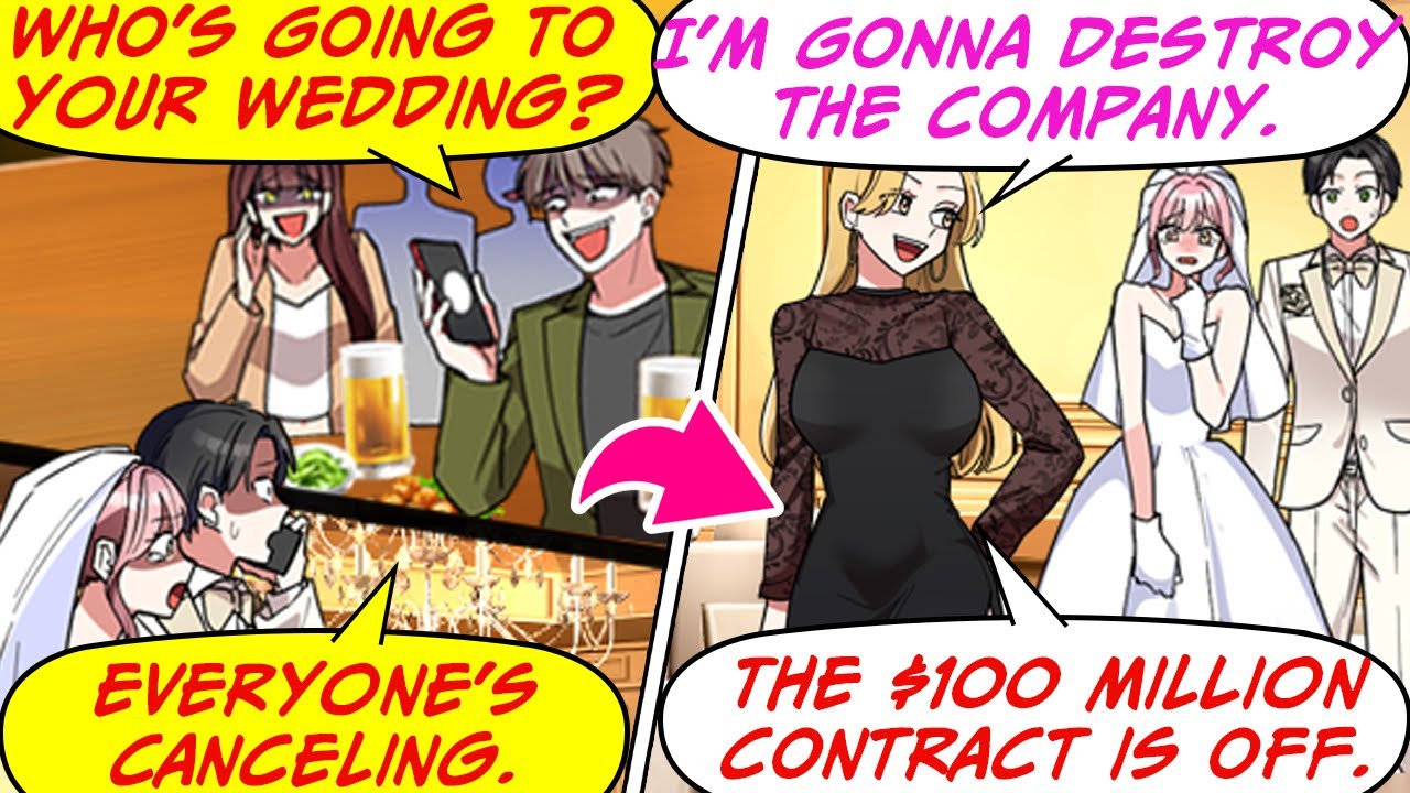 My Elite Coworker Ditched My Wedding, Mocking My Background! But My Bride... [RomCom Manga Dub]