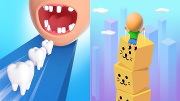 Smile Rush VS Cube Surfer! Android iOS Mobile Gameplay Walkthrough (Level 121-125)
