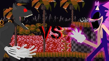 Cartoon cat vs Xenophanes (stick nodes animation)