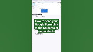 How to send your Google form link to the respondents or Students