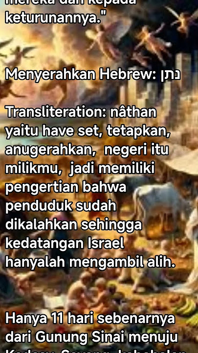 karena kebebalan Israel perjalanan singkat dari Sinai Kanaan harus tertunda 38 tahun kitapun  sama