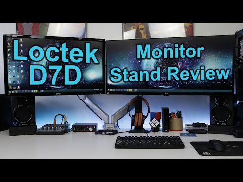 Loctek Ergonomic D7d Dual Monitor Mount Setup Review