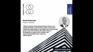 Success Is A 2 Way Street: Garth Petersen Head of Wealth