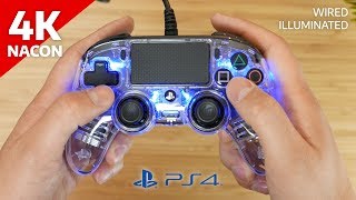 Nacon Ps4 Wired Illuminated Compact Gamepad Unboxing 4k Youtube