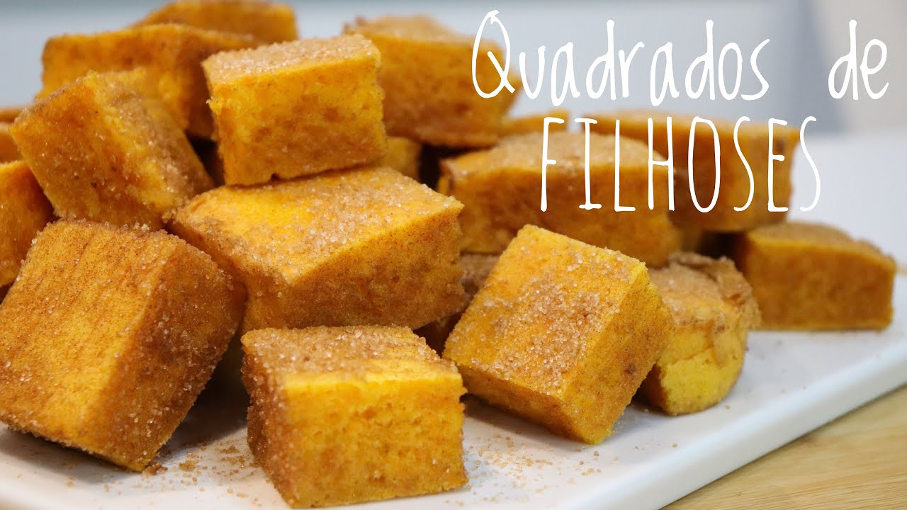 Quadrados de Filhoses de Abóbora no Forno | Receita Fácil e Saborosa!