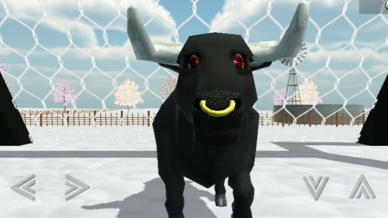 Toro, Tractor y la vaca amigos y contentos - jugando a la pelota y escapando del tiranosaurio Rex