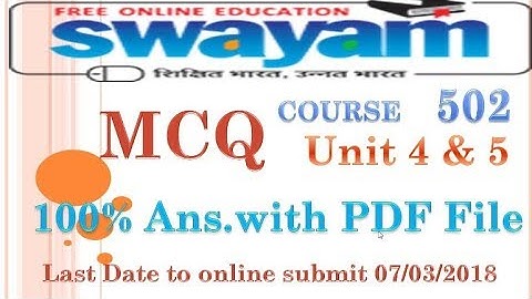 Block 502 Unit 4 and Unit 5  MCQ All Correct Answers in ENGLISH with pdf file