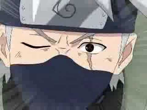 Kakashi con Mangekyou Sharingan