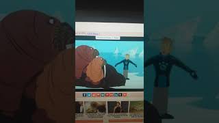 Wild Kratts Touching A Bear.