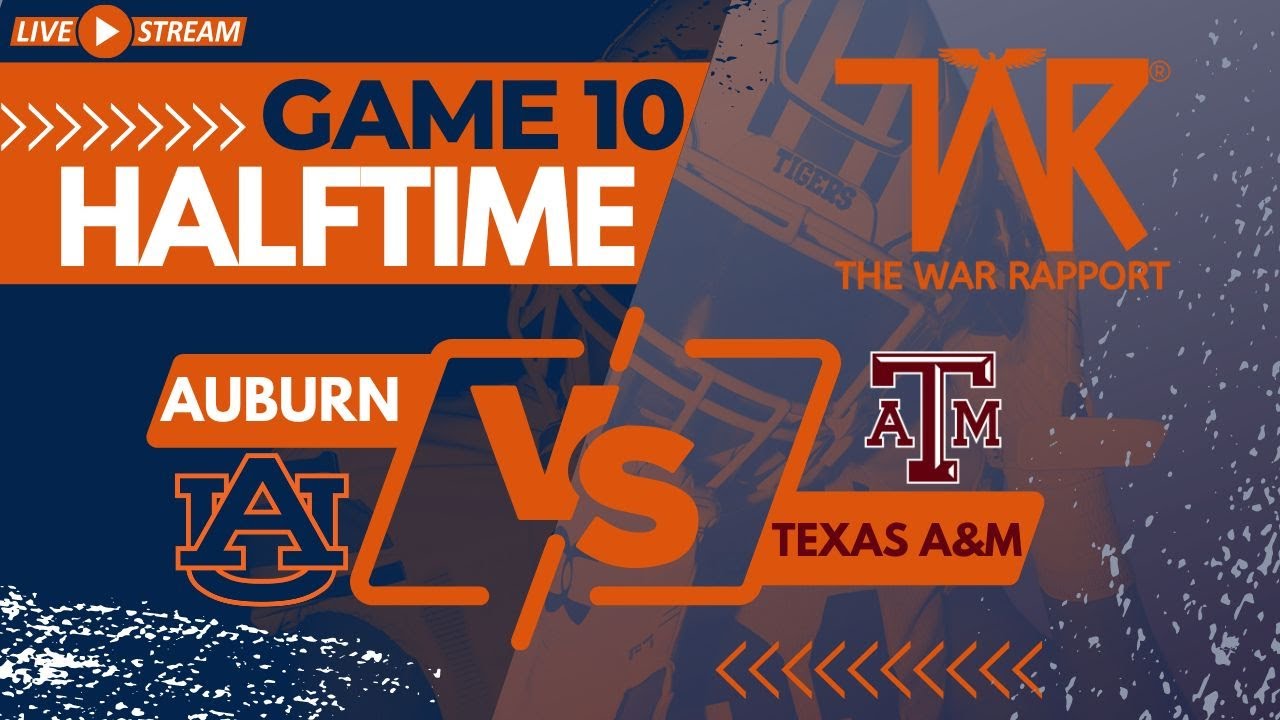 Auburn Football vs Texas A&M Halftime Reaction Presented by PrizePicks
