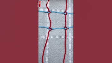 🪢 The weaving fishing net knot handed down by the ancients. 🧐 #shorts #knot #rope #camping #knots101