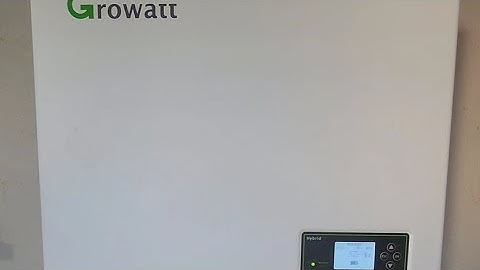 Growatt SPH6000TL BL-US display & settings walk-through