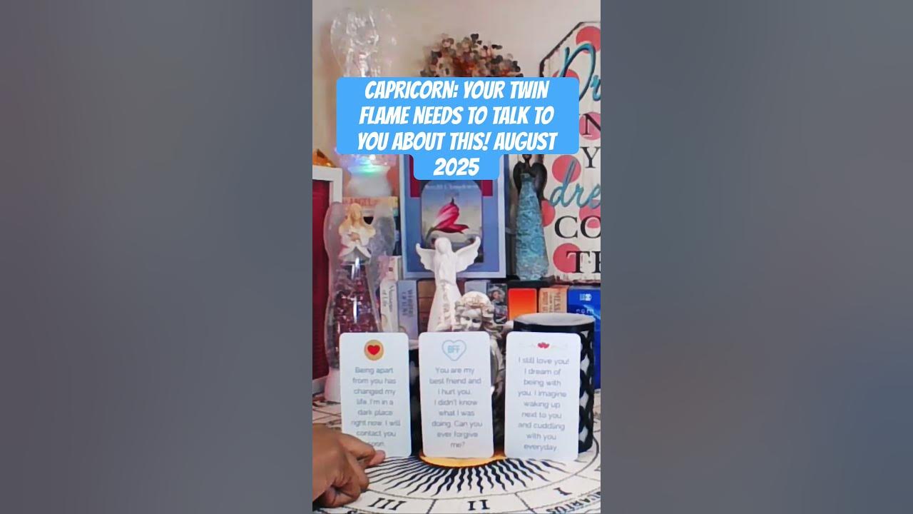 CAPRICORN: YOUR TWIN FLAME NEEDS TO TALK TO YOU ABOUT THIS! AUGUST 2025 #capricorn #twinflame #love CAPRICORN: YOUR TWIN FLAME NEEDS TO TALK TO YOU ABOUT THIS! AUGUST 2025 #capricorn #twinflame #love