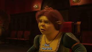 Shrek 2 Shrek, Harold, Fiona, Mom, Donkey Makan Keluarga