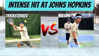D1 PLAYERS ARE NO JOKE | Court Level College Practice Highlights