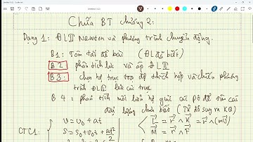 Vật Lý Đại Cương I- Buổi 5:Dạng 1 Chương 3:Định luật 2 Newton #hust #namthanh209